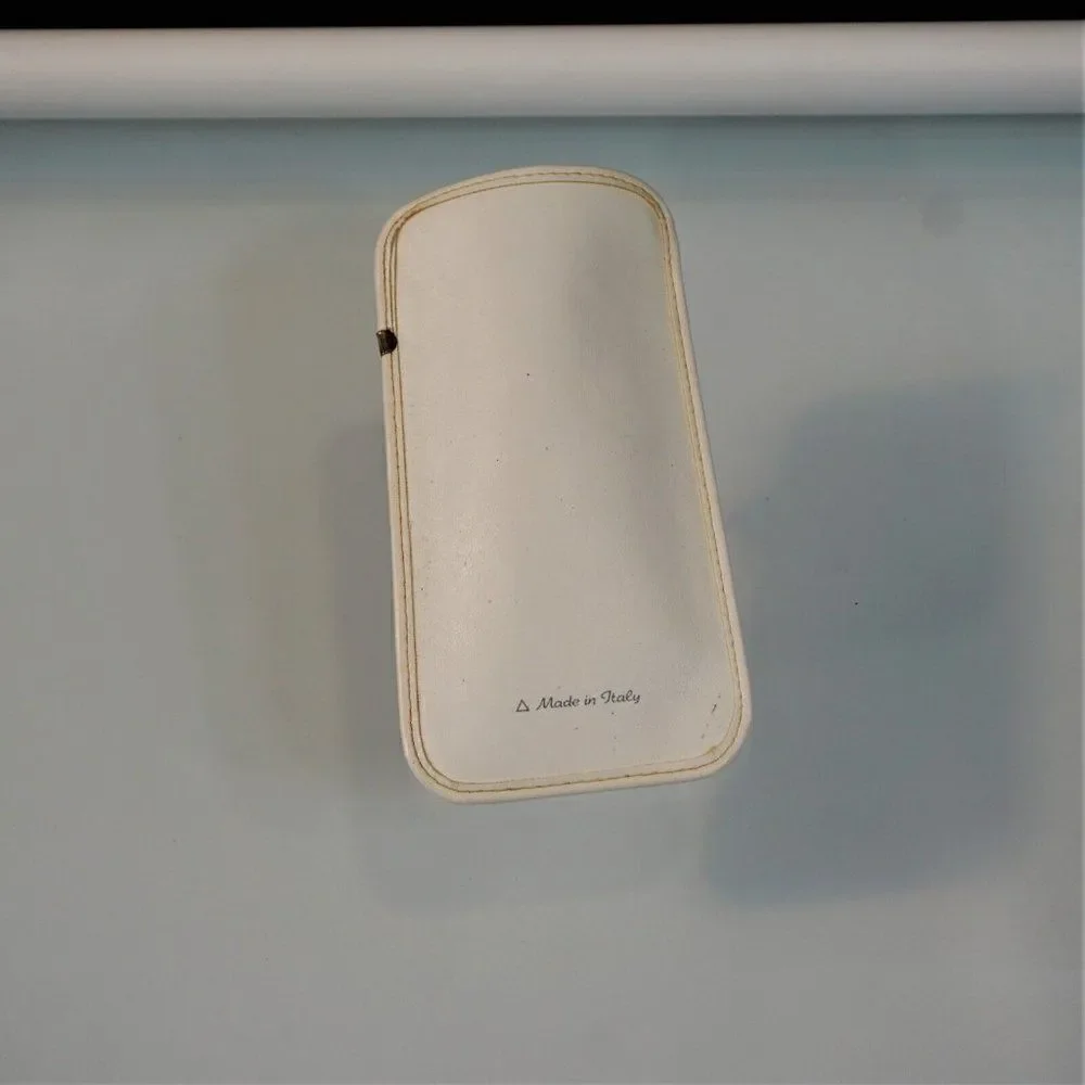 HR Helena Rubinstein Eyeglass Case Vintage 60s Made In Italy Soft Slip